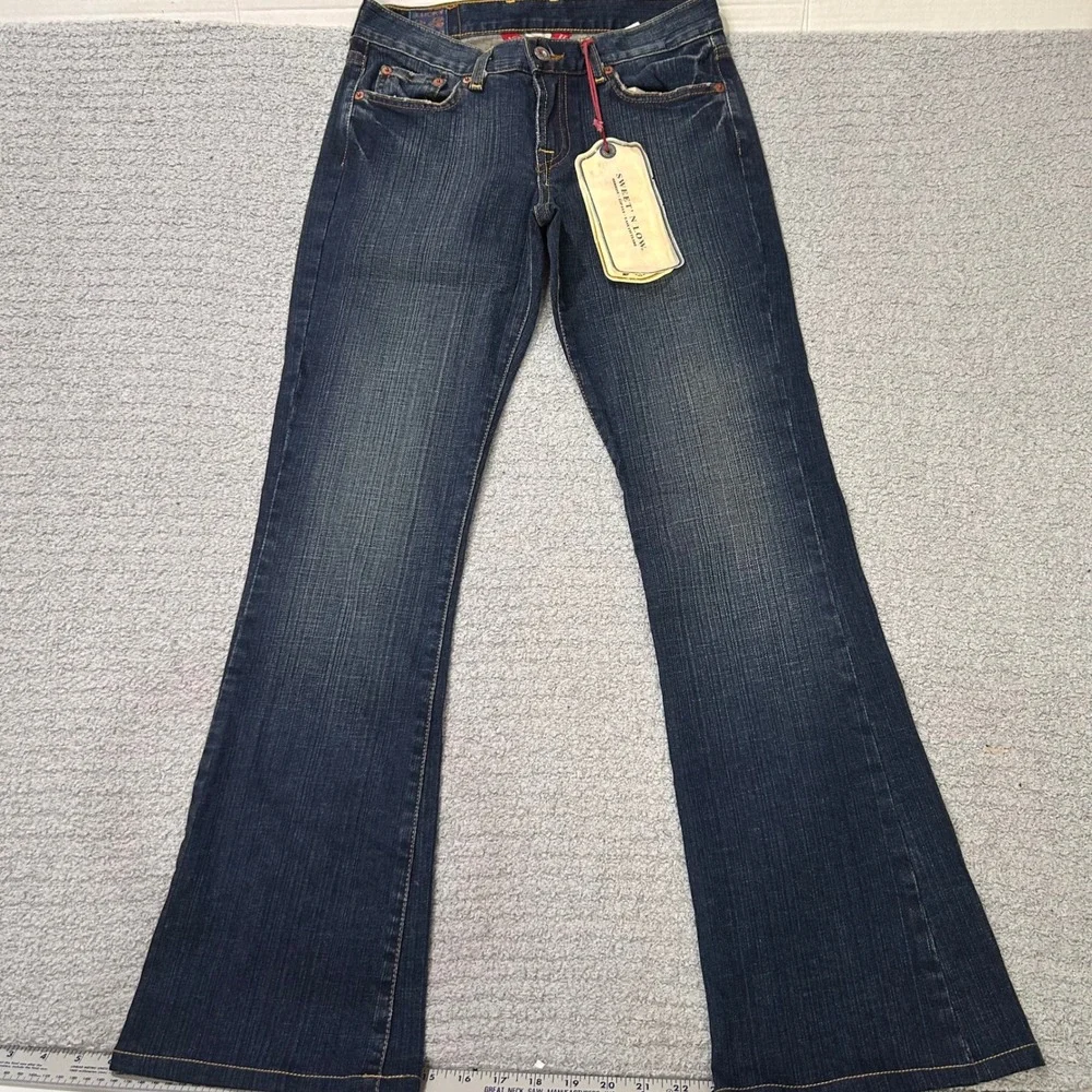Lucky Brand Flare Jeans Sweet N Low 0/25 Blue Deadstock‎ Vintage 2002 Y2K